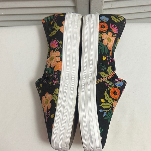 Keds Black Floral Slip-On Sneakers - Picture 4 of 6
